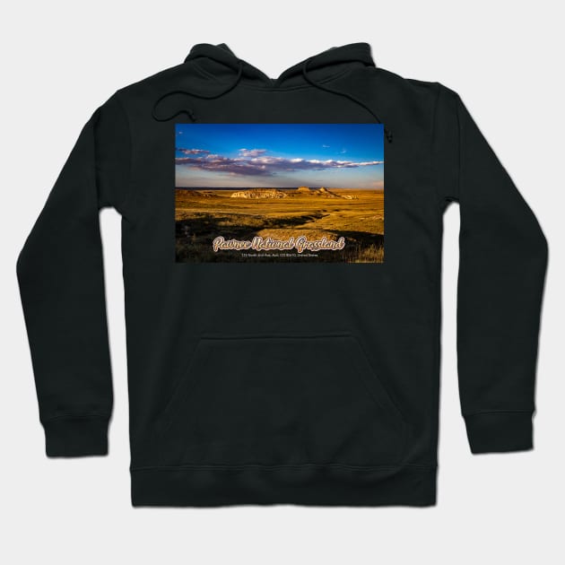 Sunset on the Pawnee Buttes at Pawnee National Grassland Colorado Hoodie by Gestalt Imagery